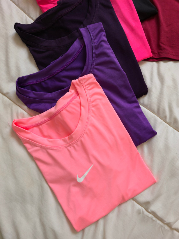 تیشرت یقه گرد ورزشی زنانه سایز بزرگ ۴۴ الی ۵۰ / مارک به صورت رندومnike و alo