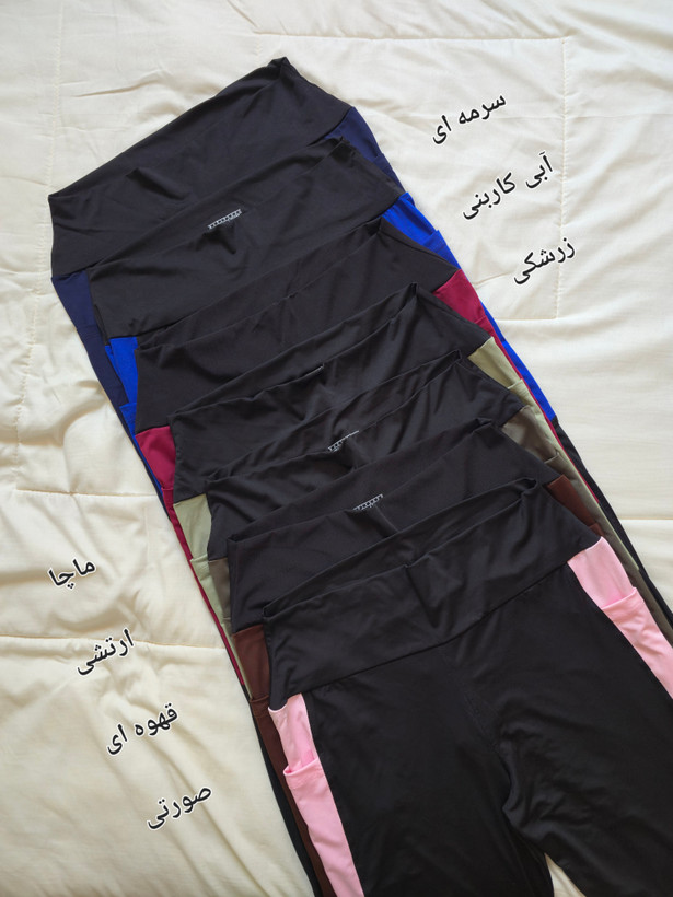 لگ ورزشی زنانه جیب موبایلی سایز بزرگ استایل راحت ۴۶ الی ۵۰