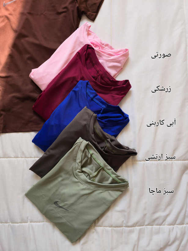 تیشرت ورزشی زنانه سایز بزرگ ۴۶ الی ۵۰ مدل پشت باز