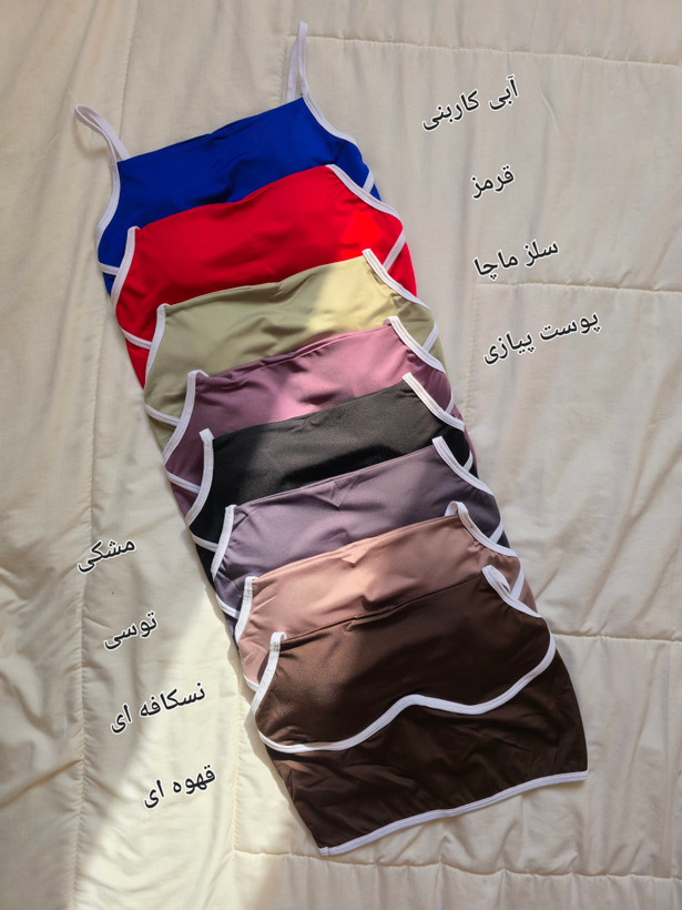 ست کراپ دامن تنیسی فری سایز ۴۰ الی ۴۲ مدل نواردوزی