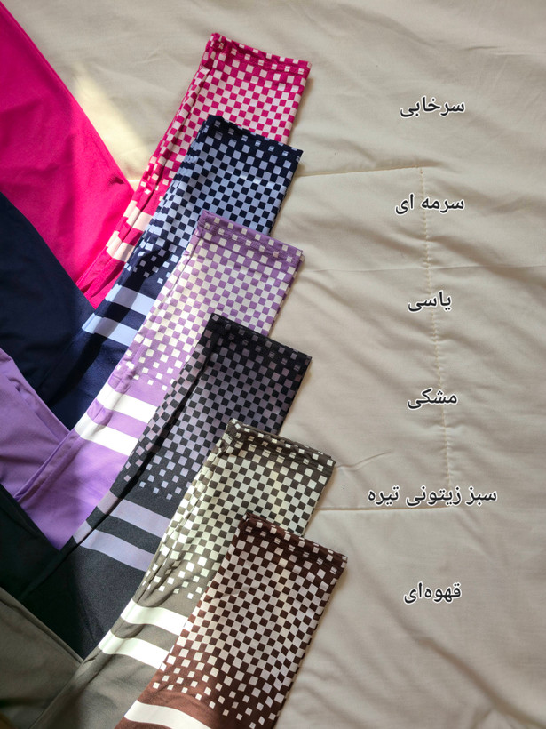 لگ ورزشی زنانه پشت چین دار سایز ۴۰ الی ۴۸ مدل چاپی