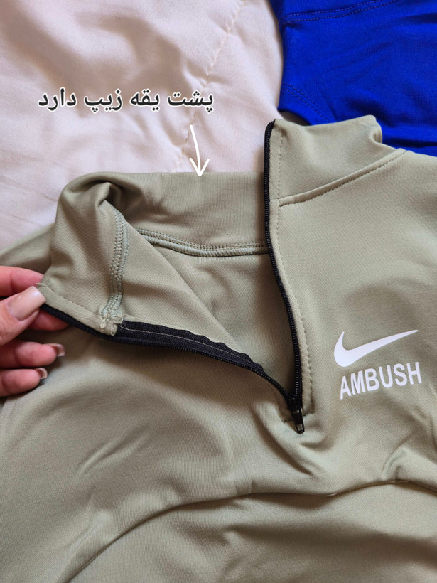 کراپ تاپ کاپدار ورزشی زنانه سایز ۳۶ پُر الی ۴۰ مدل نایکی