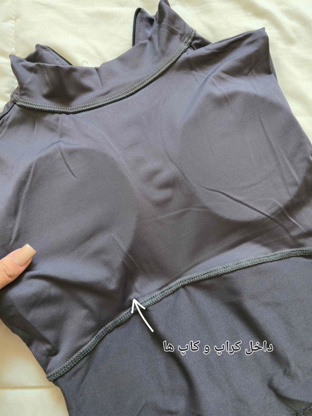 کراپ تاپ کاپدار ورزشی زنانه سایز ۳۶ پُر الی ۴۰ مدل نایکی